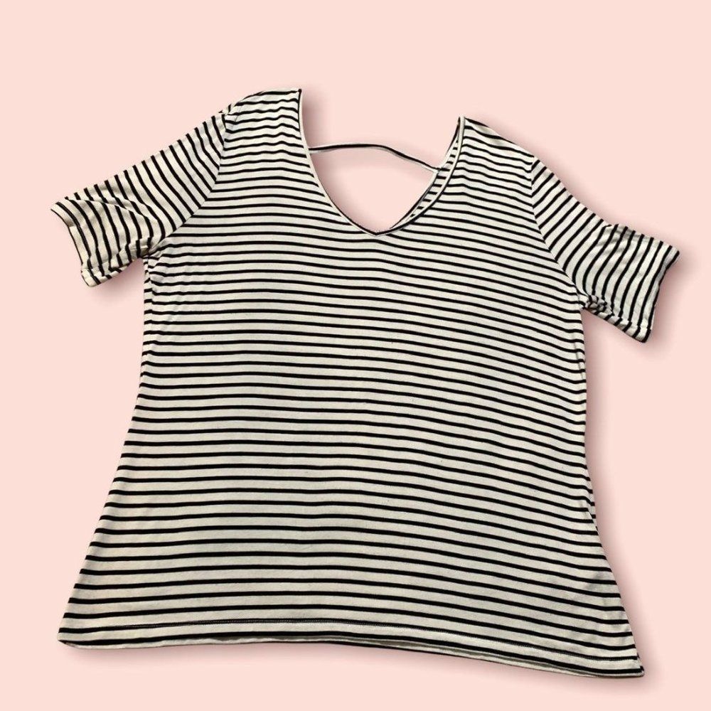 METAPHOR Striped Top Size XL